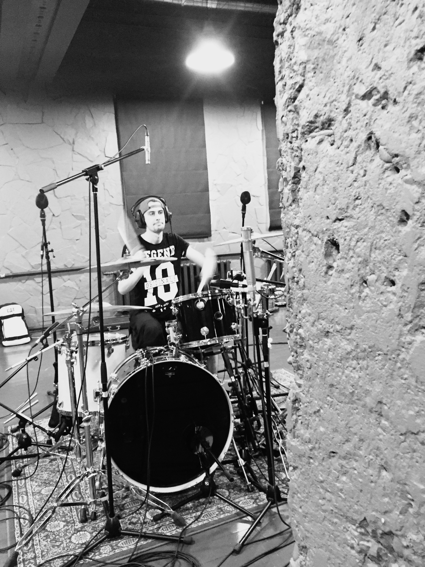 drum recording, EP album session.
