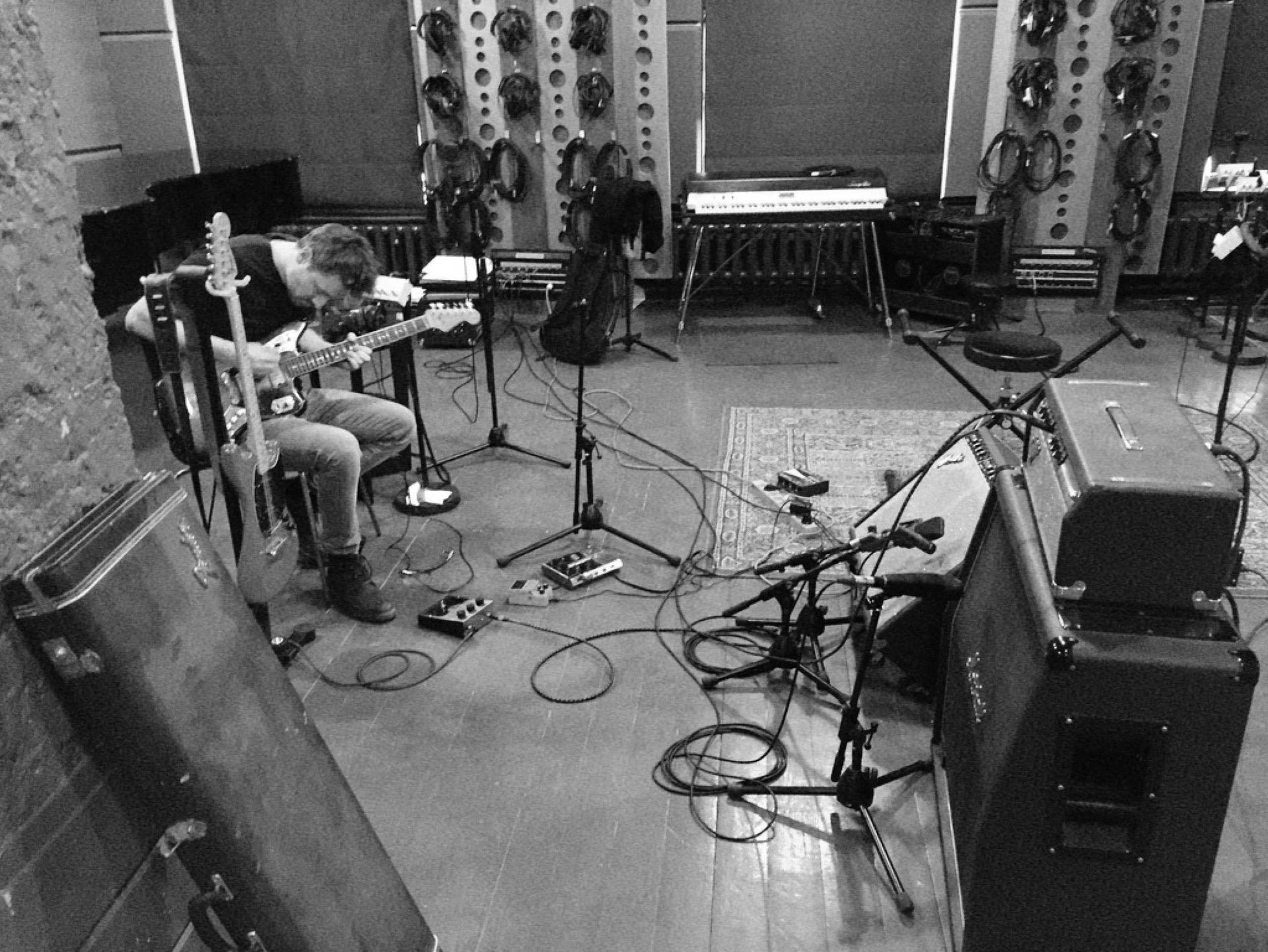 guitar recording, EP album session.